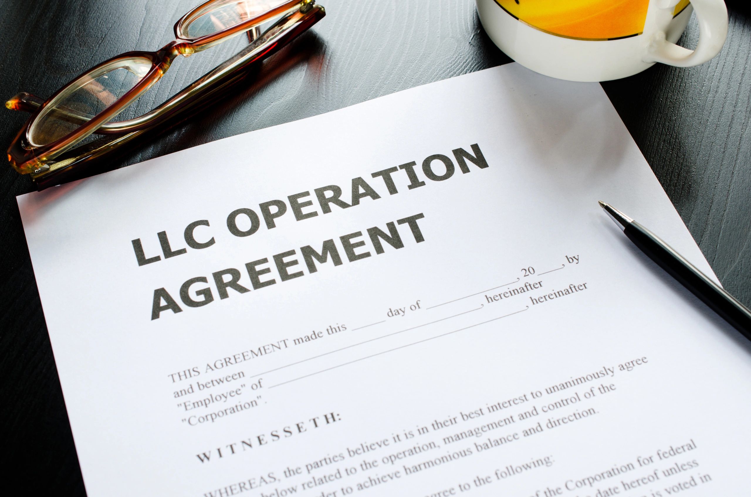 LLC operating agreement document